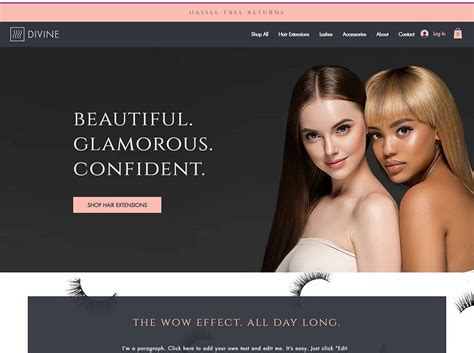 Hair Extension Website Templates